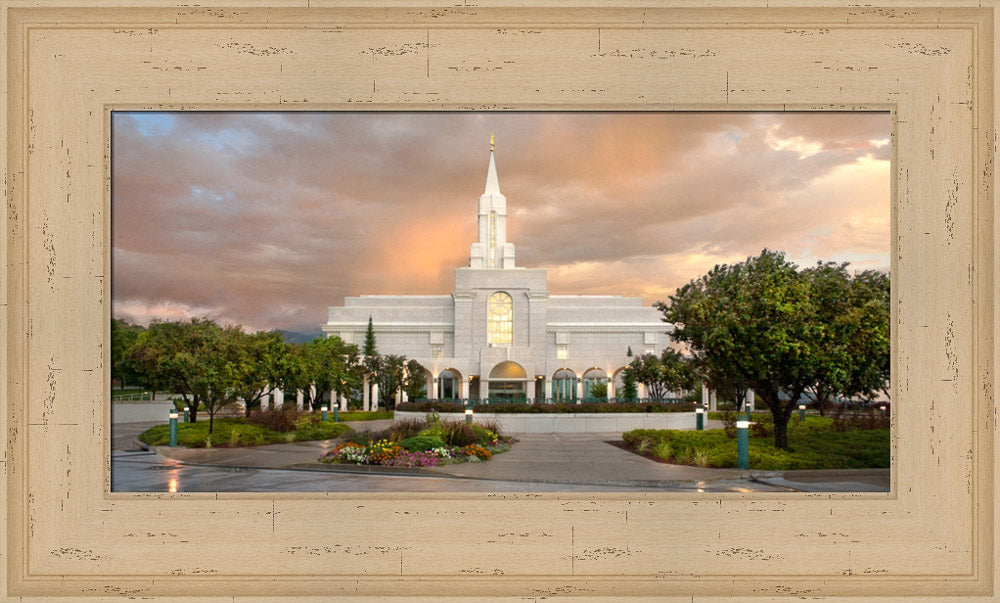 Bountiful Temple - Clearing Storm by Robert A Boyd