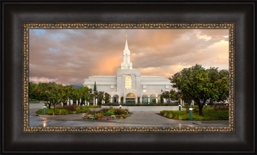 Bountiful Temple - Clearing Storm by Robert A Boyd