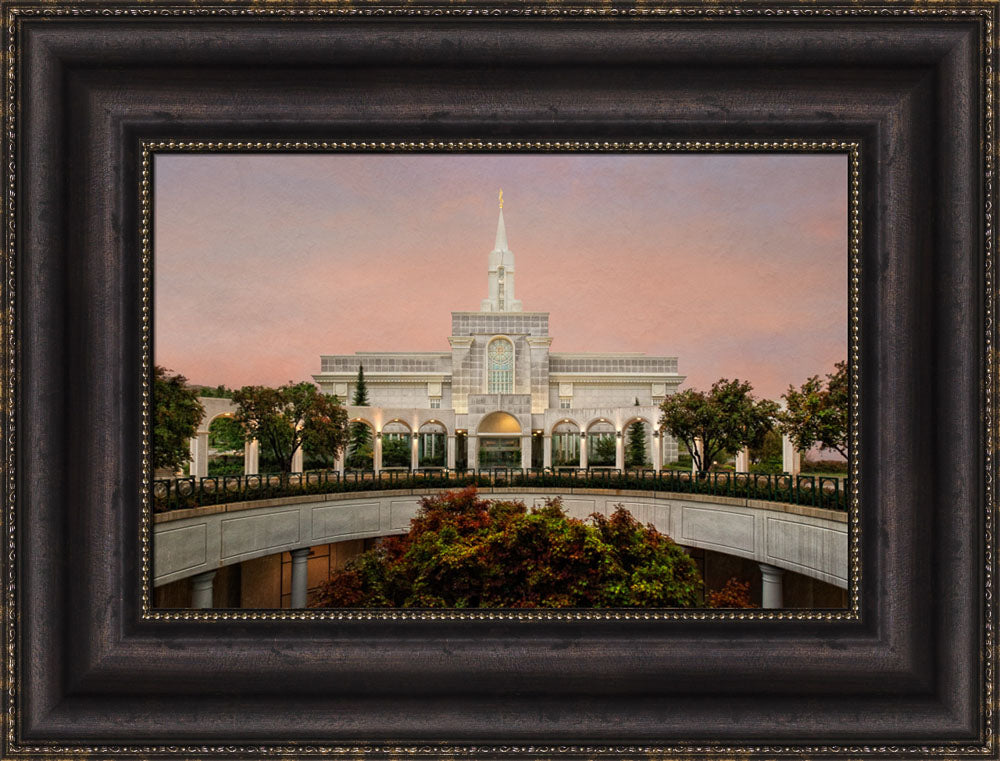 Bountiful Temple - Fall Atrium by Robert A Boyd