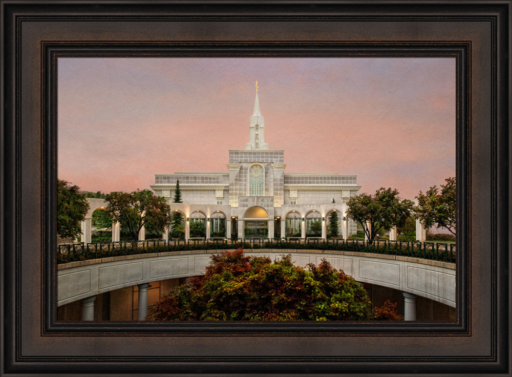 Bountiful Temple - Fall Atrium by Robert A Boyd