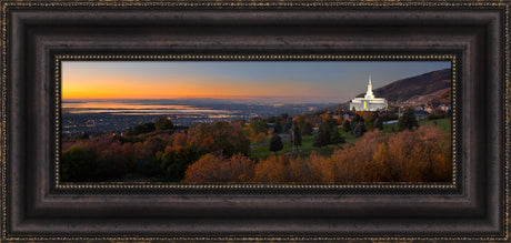 Bountiful Temple - Valley Wide Panoramic by Robert A Boyd