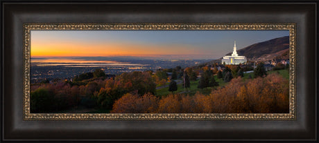 Bountiful Temple - Valley Wide Panoramic by Robert A Boyd