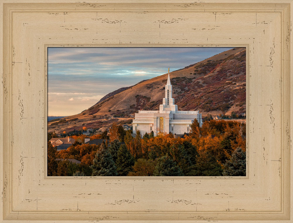 Bountiful Temple - Fall by Robert A Boyd