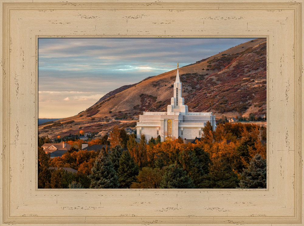 Bountiful Temple - Fall by Robert A Boyd