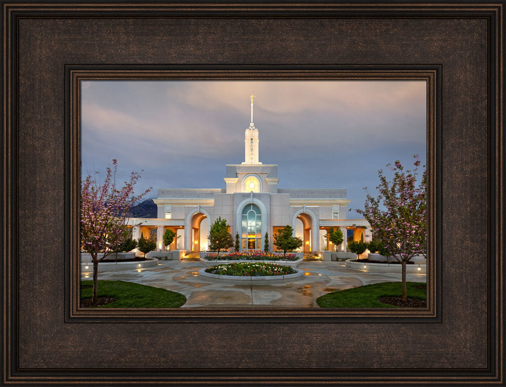 Mt Timpanogos Temple - Eventide by Robert A Boyd