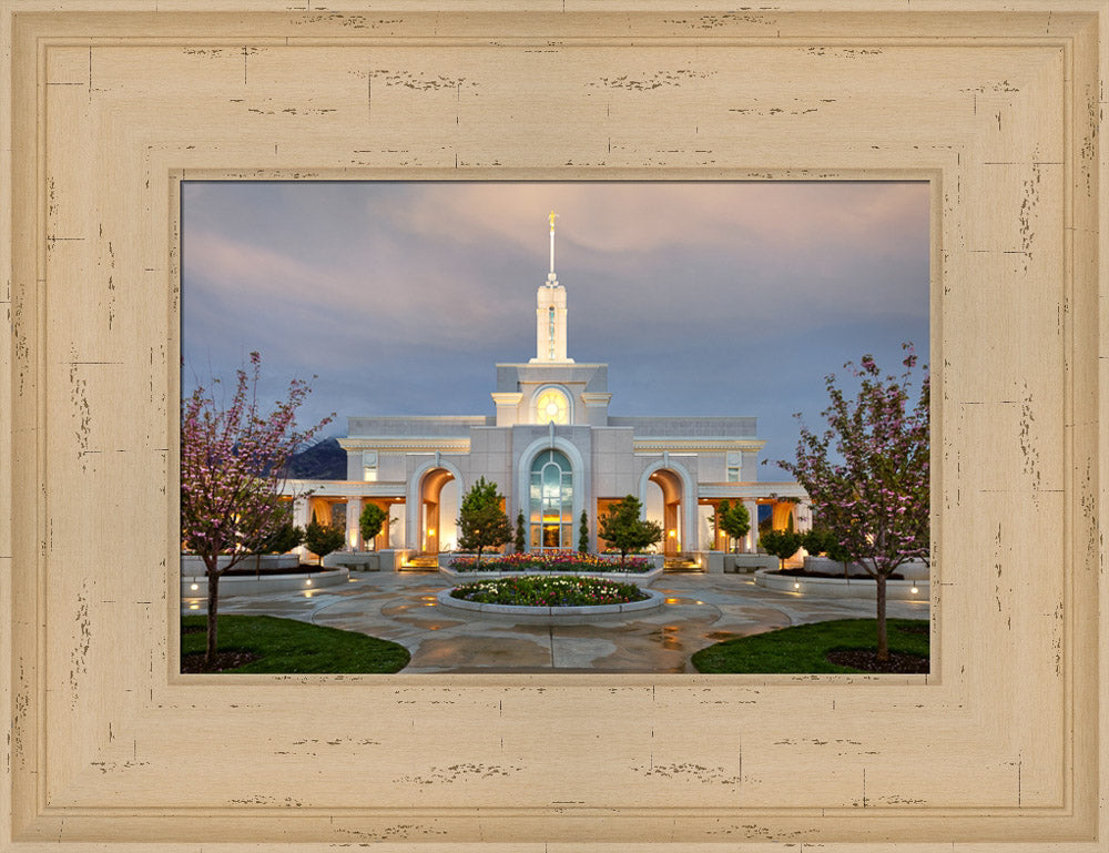 Mt Timpanogos Temple - Eventide by Robert A Boyd