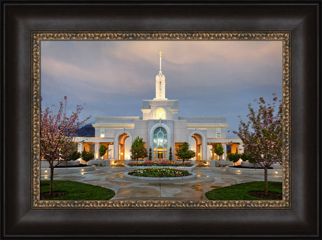 Mt Timpanogos Temple - Eventide by Robert A Boyd