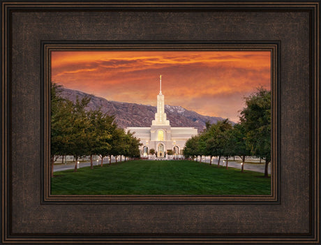 Mt Timpanogos Temple - Sunrise by Robert A Boyd