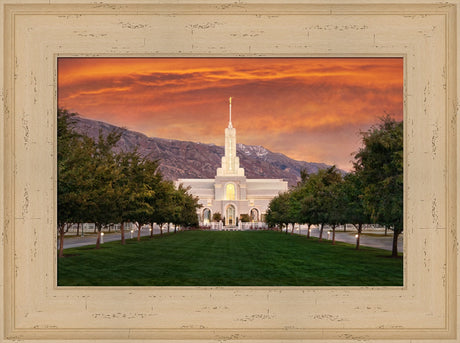 Mt Timpanogos Temple - Sunrise by Robert A Boyd