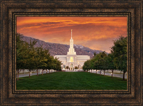 Mt Timpanogos Temple - Sunrise by Robert A Boyd