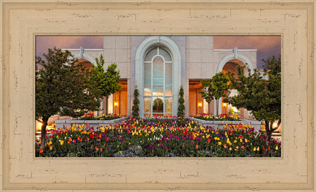 Mt Timpanogos Temple - Blooming Spring by Robert A Boyd