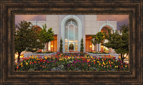 Mt Timpanogos Temple - Blooming Spring by Robert A Boyd