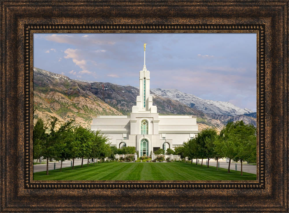 Mt Timpanogos Temple - September Mountain by Robert A Boyd