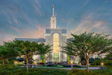 Mt Timpanogos Temple - Evening in the Garden by Robert A Boyd