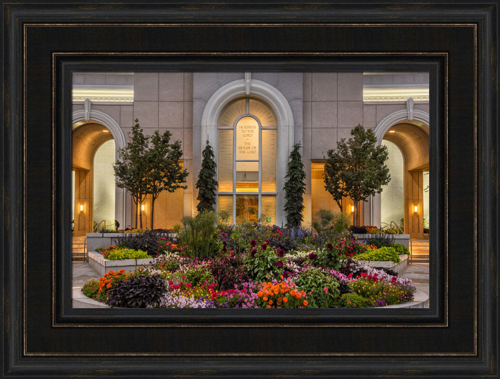 Mt Timpanogos Temple - Garden Path by Robert A Boyd