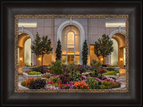 Mt Timpanogos Temple - Garden Path by Robert A Boyd