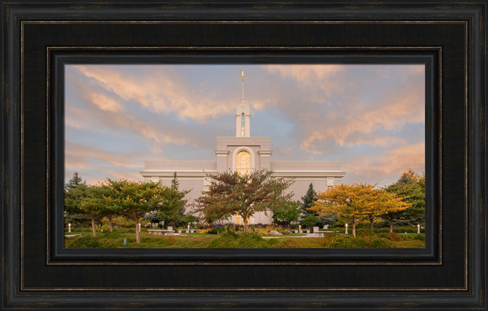 Mt Timpanogos Temple - Autumn Glow by Robert A Boyd