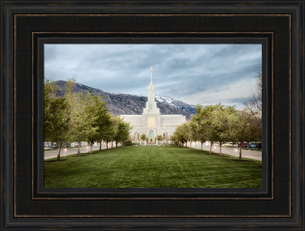 Mt Timpanogos Temple - Chrome Series by Robert A Boyd