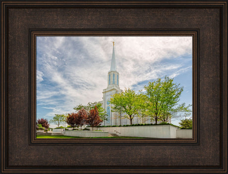 St Louis Temple - Summer Trees by Robert A Boyd