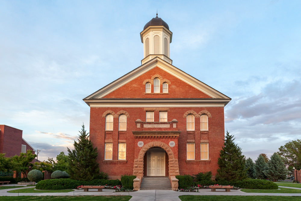 Vernal Temple - Front Entrance by Robert A Boyd