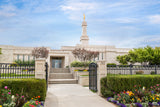 Monticello Temple - Summer Flowers by Robert A Boyd