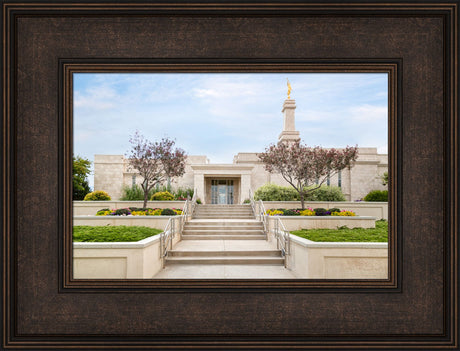 Monticello Temple - Summer Stairs by Robert A Boyd