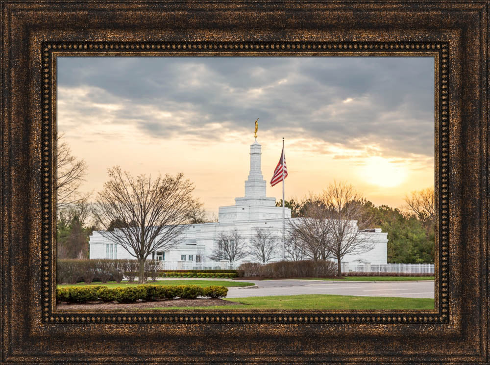 Detroit Temple - Sunset by Robert A Boyd