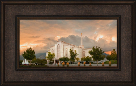 Albuquerque Temple - Fall Sky by Robert A Boyd