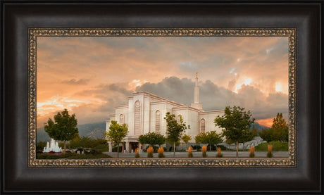 Albuquerque Temple - Fall Sky by Robert A Boyd