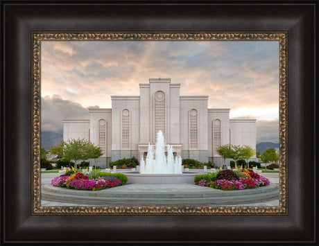 Albuquerque Temple - Spring Fountains by Robert A Boyd