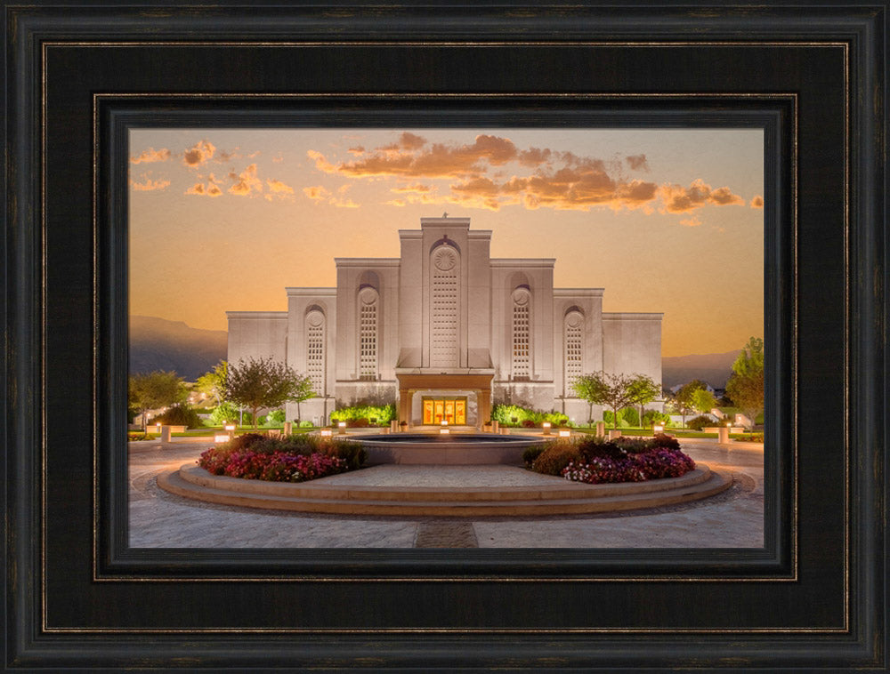 Albuquerque Temple - Amber Dawn by Robert A Boyd