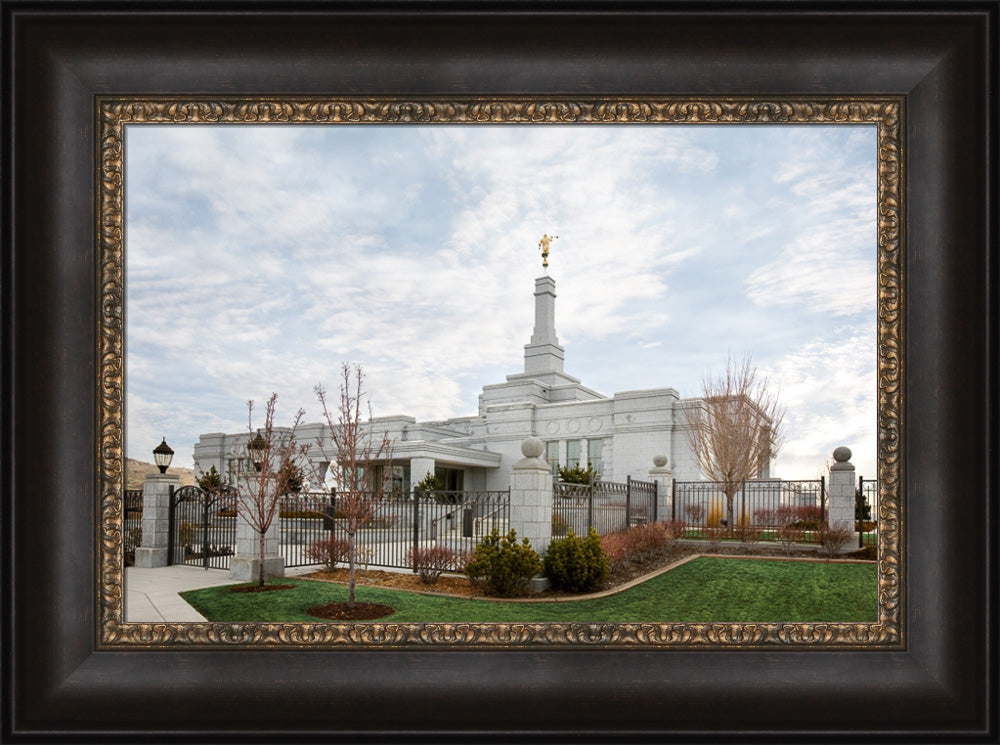 Reno Temple - Front Gate by Robert A Boyd