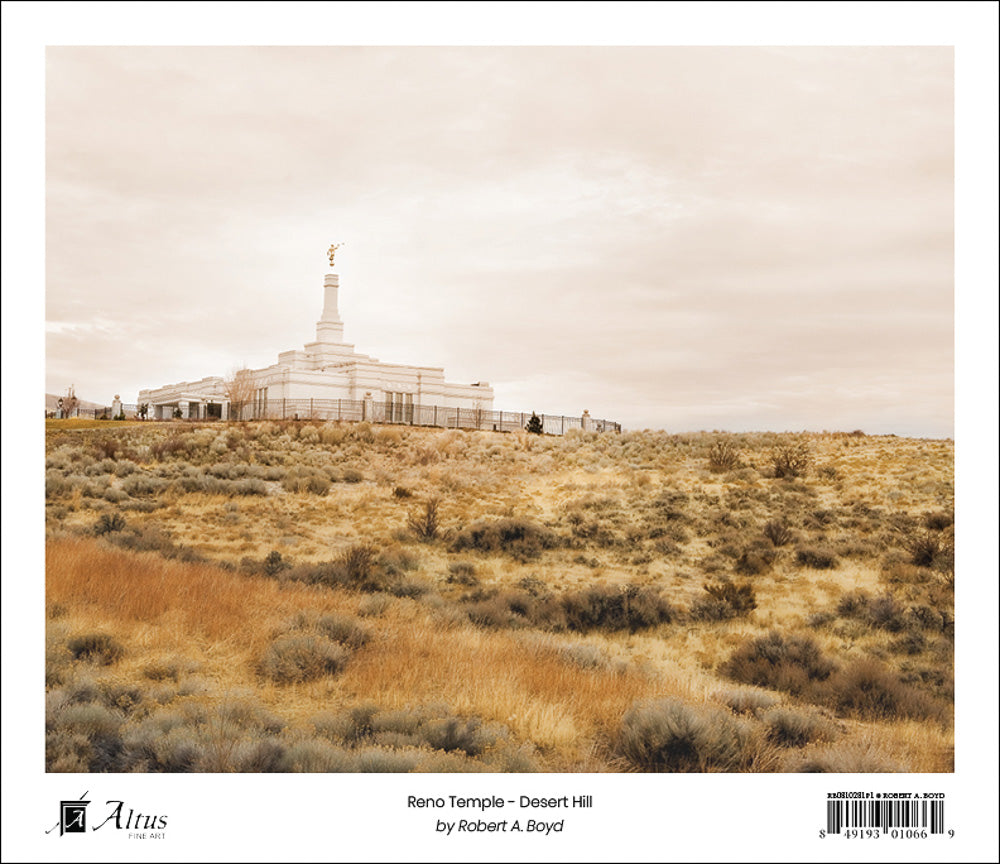 Reno Temple - Desert Hill by Robert A Boyd