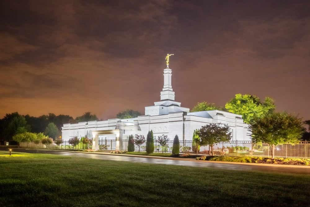 Nashville Temple - Stormy Sky by Robert A Boyd