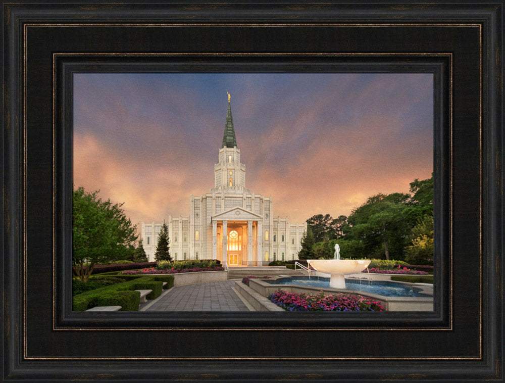 Houston Temple - Eventide by Robert A Boyd