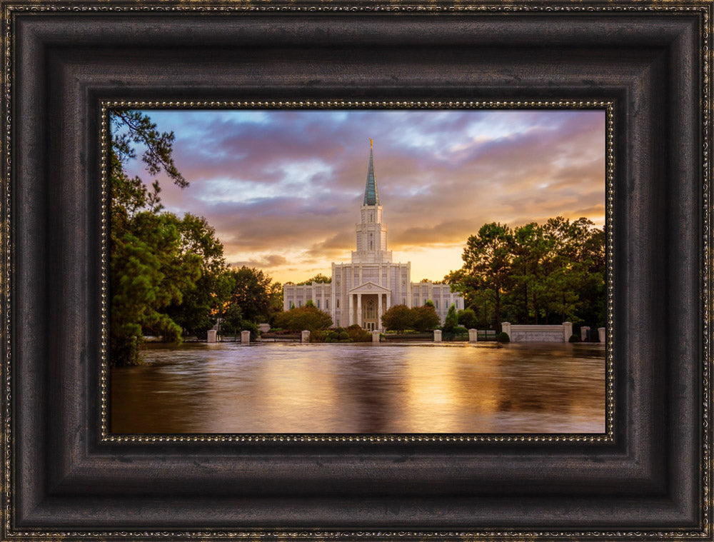 Houston Temple - Reflection of Hope by Robert A Boyd