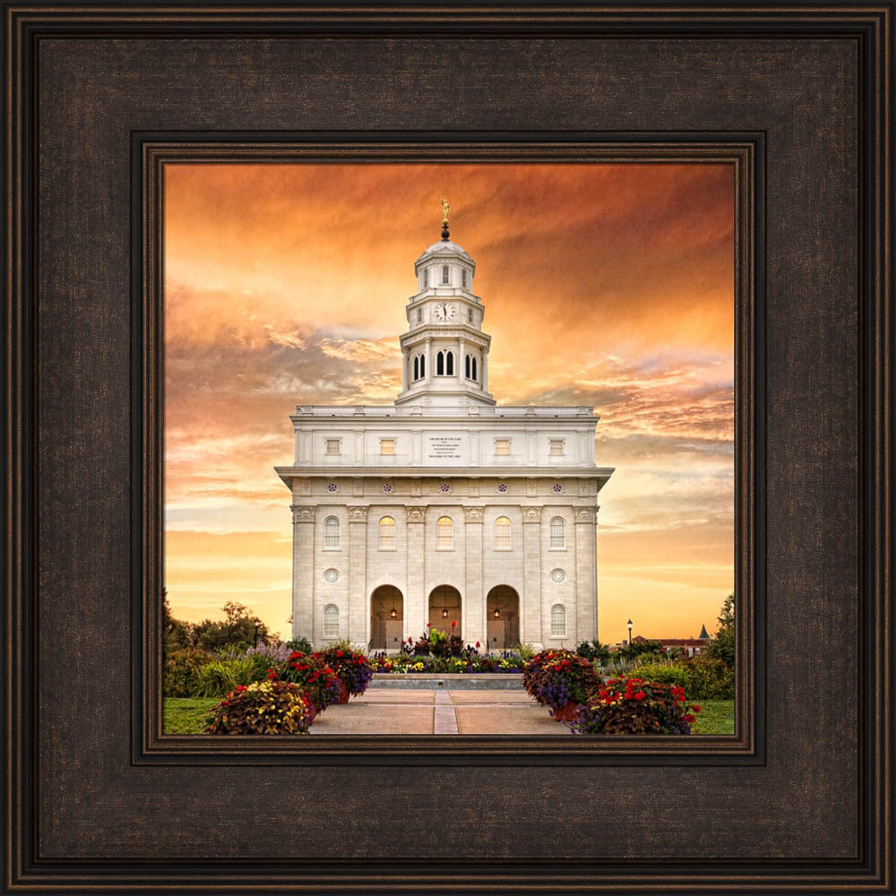 Nauvoo Temple - Nauvoo Sunrise Detail by Robert A Boyd