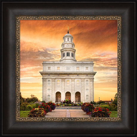 Nauvoo Temple - Nauvoo Sunrise Detail by Robert A Boyd