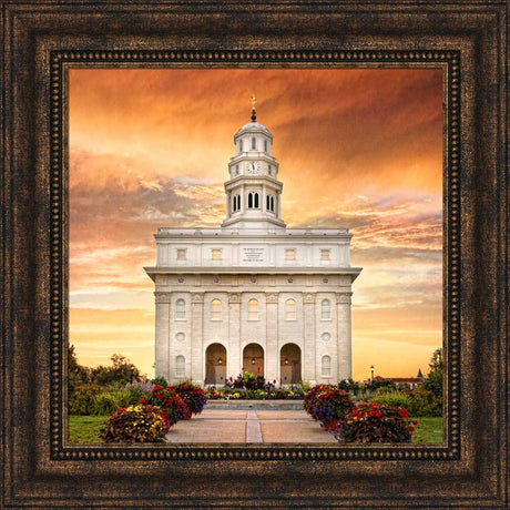 Nauvoo Temple - Nauvoo Sunrise Detail by Robert A Boyd