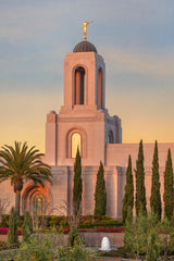 Newport Beach Temple - Sunlit Spire by Robert A Boyd