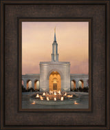 Sacramento Temple - Evening Fountain by Robert A Boyd