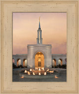 Sacramento Temple - Evening Fountain by Robert A Boyd