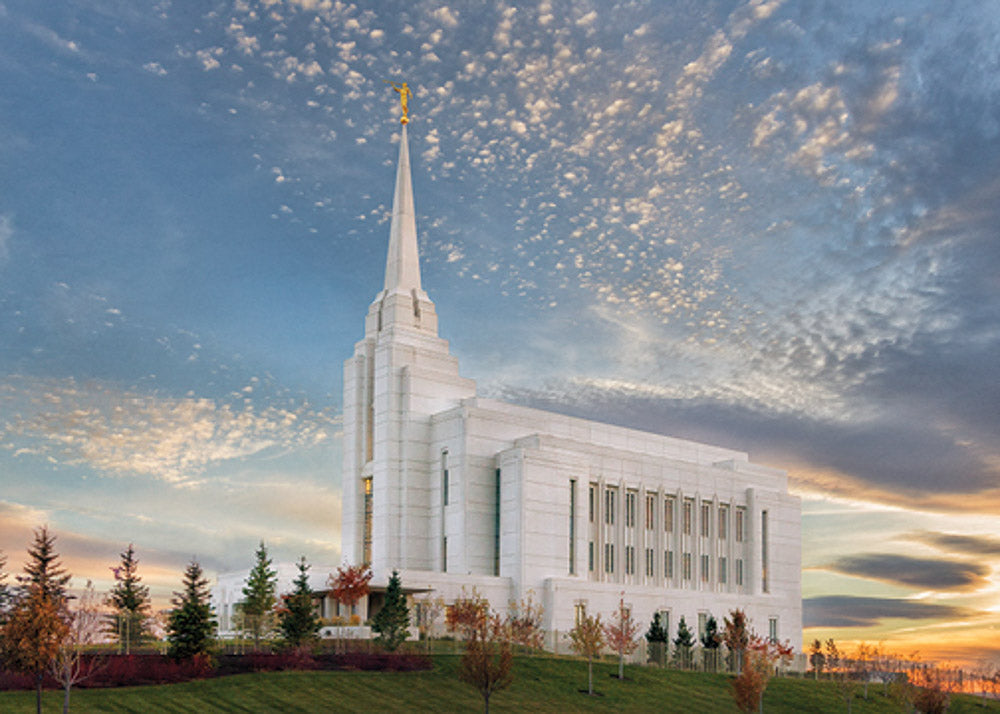 Rexburg Temple - Radiant Alabaster 5x7 print