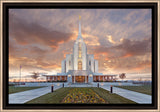 Rexburg Temple - Autumn Sunset by Robert A Boyd