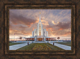 Rexburg Temple - Autumn Sunset by Robert A Boyd