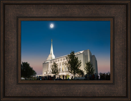 Rexburg Temple - Eclipse by Robert A Boyd