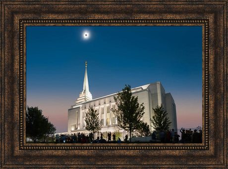 Rexburg Temple - Eclipse by Robert A Boyd