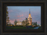 Twin Falls Temple - At Dusk by Robert A Boyd