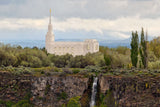 Twin Falls Temple - Waterfall by Robert A Boyd