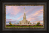 Twin Falls Temple - Evening Glow by Robert A Boyd